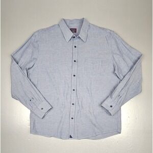 UNTUCKit Button Down Dress Shirt‎ Mens XL. Blue Gray Golf Long Sleeve Casual.